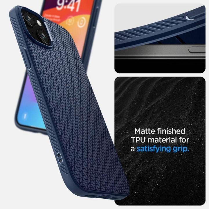 Immagine prodotto Spigen Liquid Air iPhone 16 blu granato/navy ACS08195 (Apple iPhone 16)
