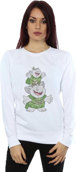 Actual product image Disney Womens/Ladies Frozen Handstacking Trolls Sweatshirt (M)