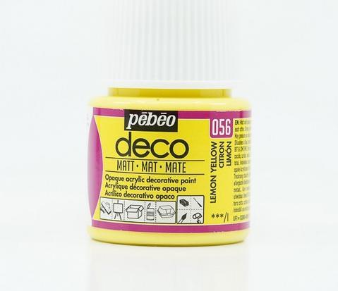 Productafbeelding Pebeo Deco Matte Acryl Kleuren (Citroengeel, 45 ml)