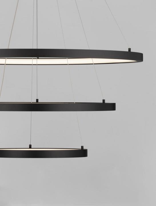 Productafbeelding Nova Luce EMPATIA LED hanglamp zwart 108W warm wit 120x80cm dimbaar 9172867