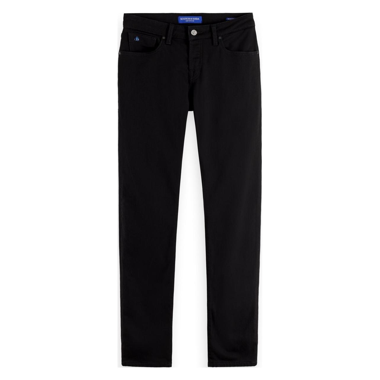 Scotch & Soda, Mannen, Jeans, Core Ralston Slim Jeans Stay Black Heren Jeans - Maat 33-34, Zwart, (33, 34)