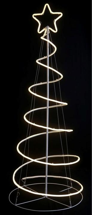 Garden Pleasure La spirale LED dell'albero di Natale è una decorazione incantevole e festosa per il tuo giardino o