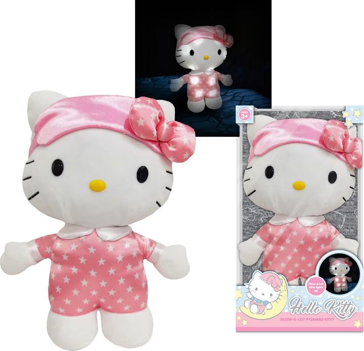 Actual product image Giochi Preziosi Hello Kitty - Luminous Plush Bedtime, 35 cm Plush with Light, Soft and Pleasant Composition and Wear (30 cm)