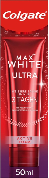 Actual product image Colgate Max White Ultra Active Foam Whitening (50 ml)