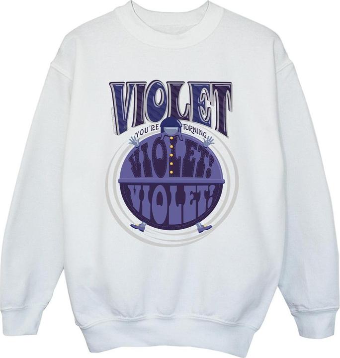 Produktbild Willy Wonka & the Chocolate Factory Violet Turning Violet Sweatshirt Mädchen (140, 146)