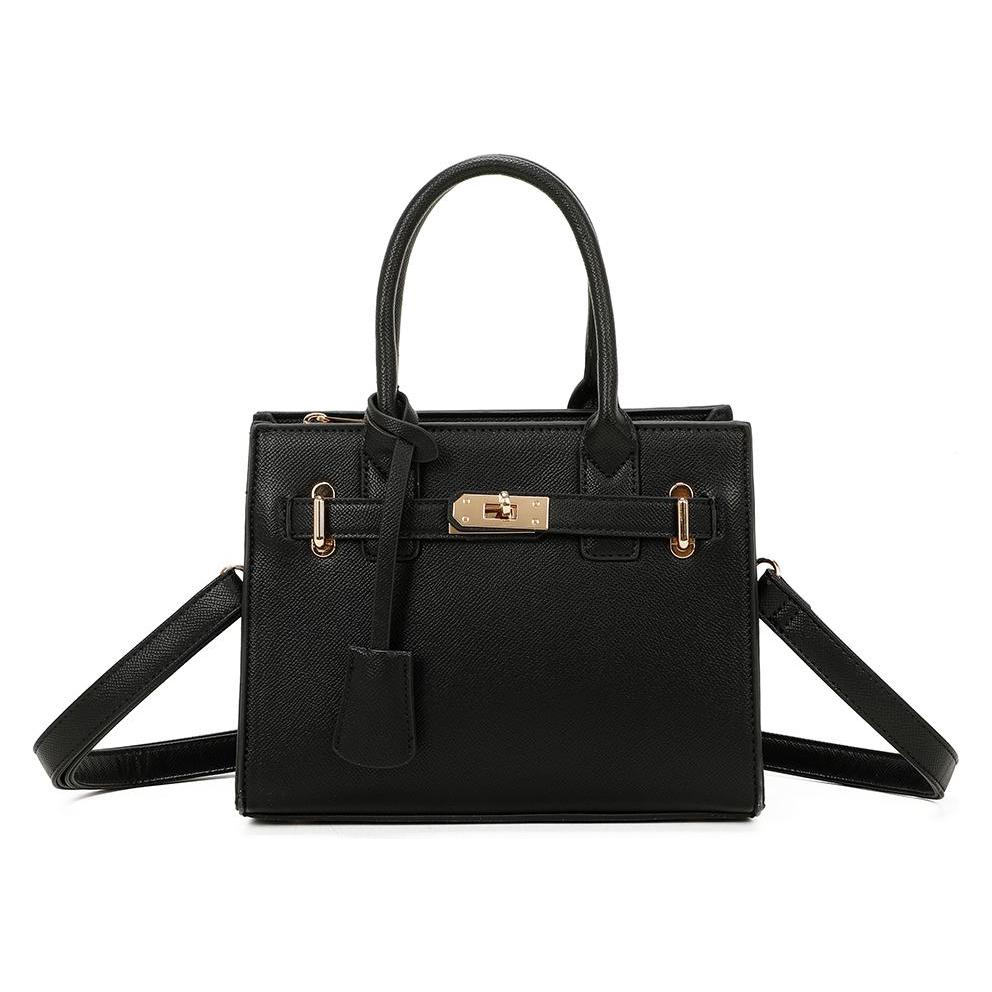 Gallantry, Damen, Tasche, Handtasche Kamelie, Schwarz