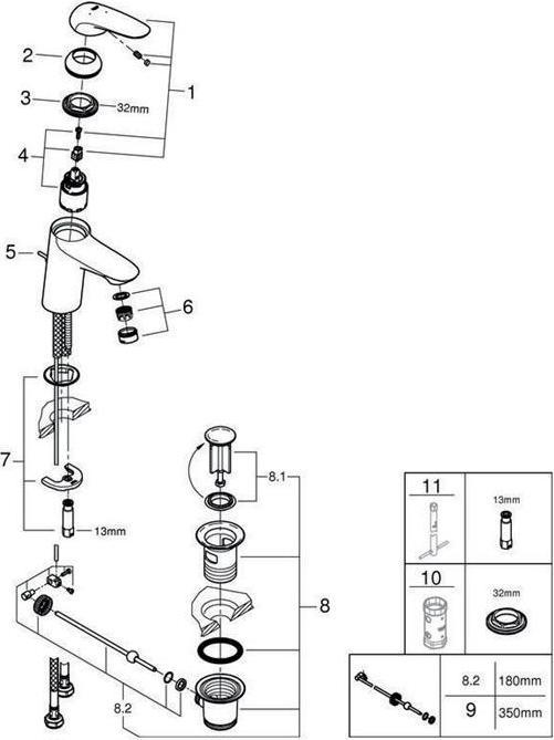 Image du produit Grohe EH-WTbatt EUROSTYLE 1/2" S-Size chr