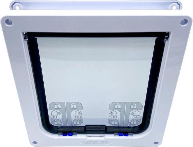 Image du produit Cat Mate Chatière à verrouillage 4 voies, XL, blanc (Chatière magnétique)