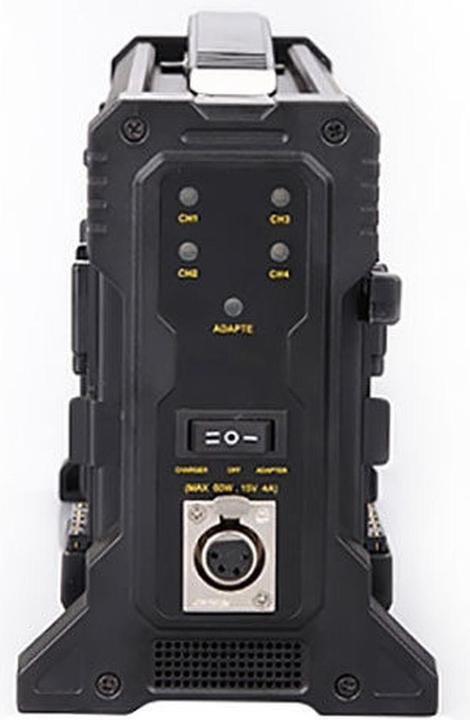 Immagine prodotto Caruba Caricabatterie per 4 batterie con attacco a V (per 4 batterie con attacco a V) (Caricabatterie per fotocamere)