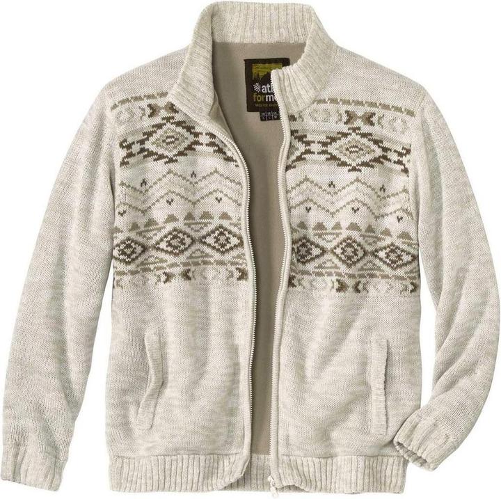 Actual product image Atlas For Men Mens Knitted Fleece Lined Jacket (L)