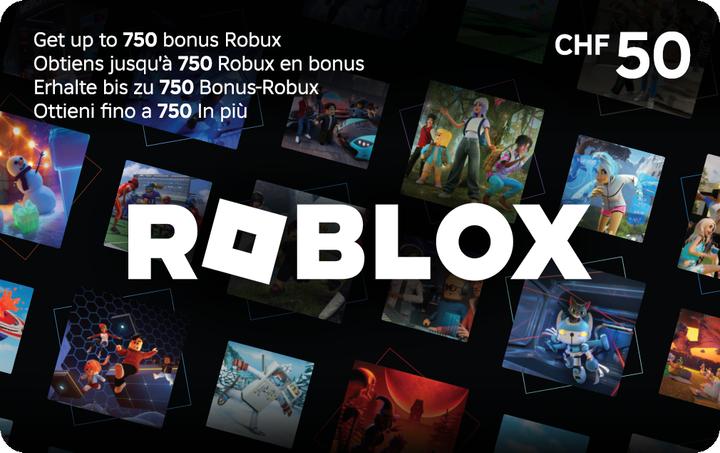 Roblox Digital Code Credit Card CHF 50 (50 CHF)
