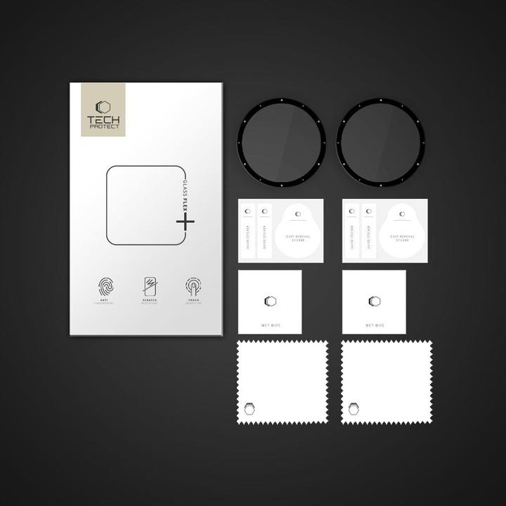 Image du produit Hofi Tech-Protect Glass Flex+ 2er-Pack Hybridglas für Garmin Venu 3 - Schwarz