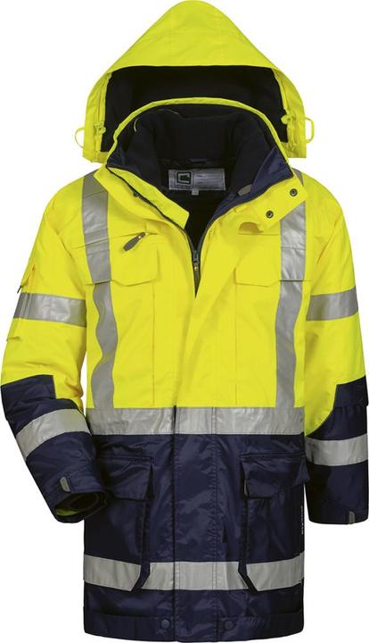 Elysee Men's high visibility jacket WALLACE yellow, navy size S (S)