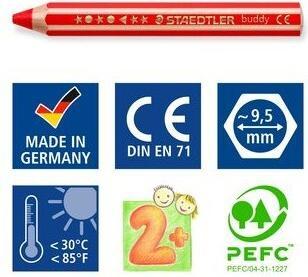 Produktbild Staedtler Buntstift Noris junio 6ST (Mehrfarbig, 6 x)