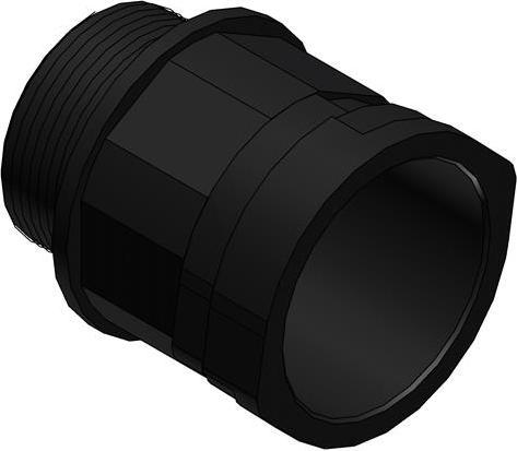Actual product image PMA Connection fitting, straight, black, M32 x 1.5, nominal size - 29
