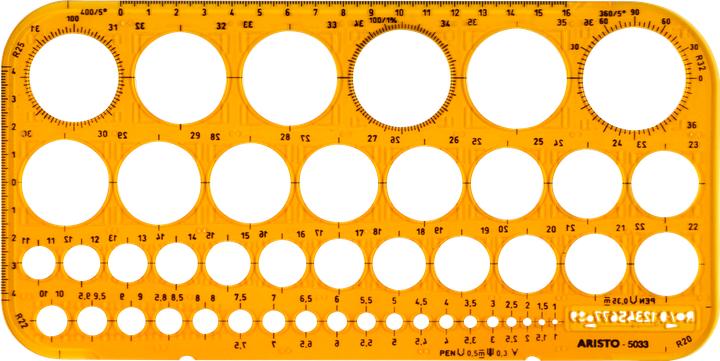 Actual product image Aristo Circle template (26 cm, Plastic)