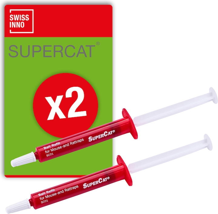 Produktbild Super Cat Ersatz-Köder Spritzen SuperCat 2er für Mause- & Rattenfallen