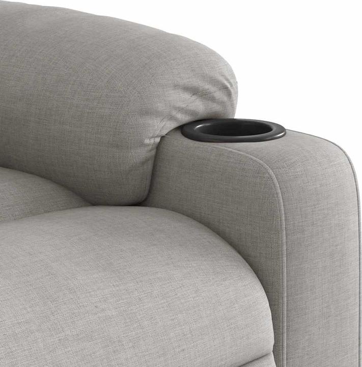 Actual product image vidaXL Massage chair electric cloud grey fabric