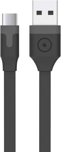 Produktbild Muvit Flat Type-C Cable USB 2.0 2M 3A Black (2 m, USB 2.0)