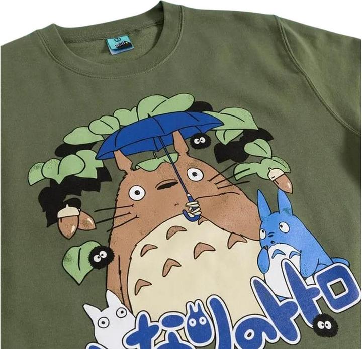 Produktbild My Neighbour Totoro Inspired Leafy Scene Sweatshirt (M)