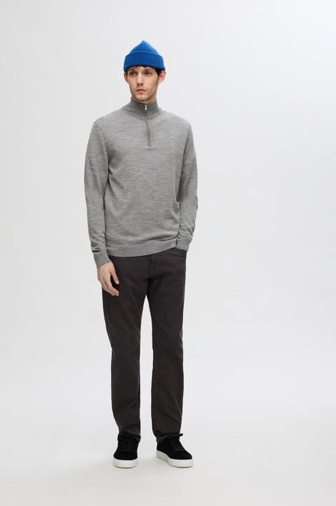 Produktbild Selected Homme Slhtray Ls Knit Merino Half Zip Noos (M)