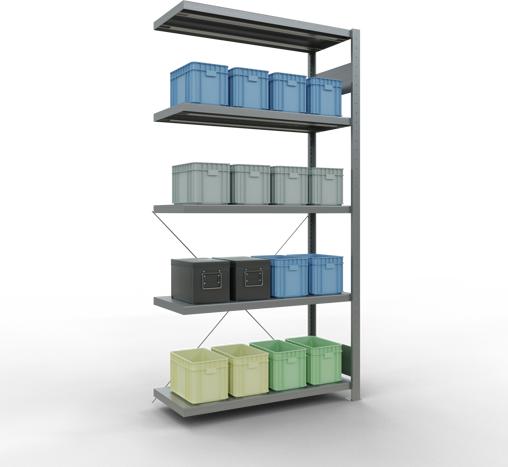 Actual product image Schulte Lagertechnik MULTIplus330 boltless bay system with cross brace
