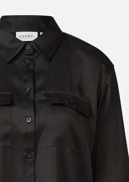 Immagine prodotto Comma Bluse Satinbluse mit aufgesetzen Brusttaschen und Logodetail (40)