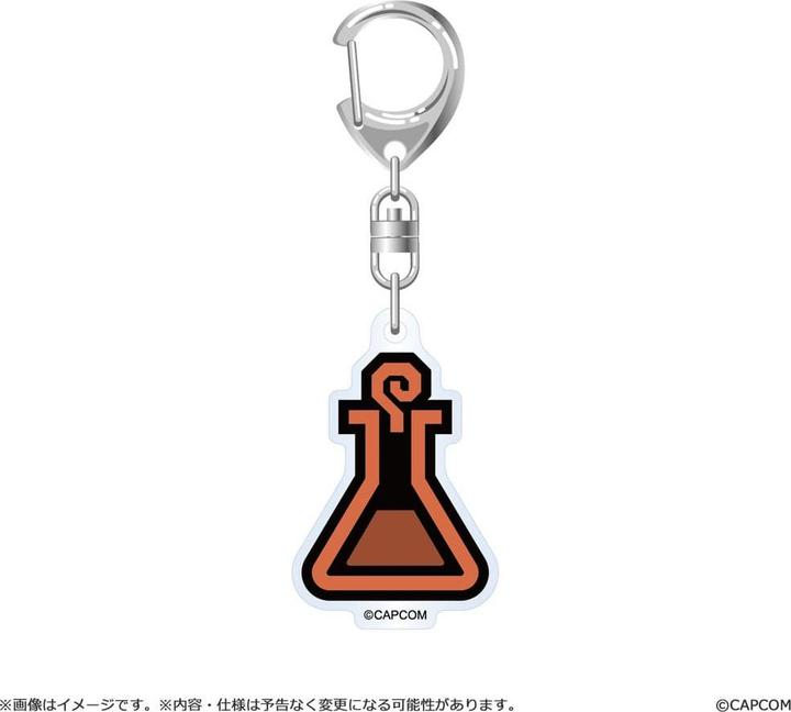 Actual product image Capcom Monster Hunter Wilds Acryl Keychains Item Icon 6 cm Assortment (10)