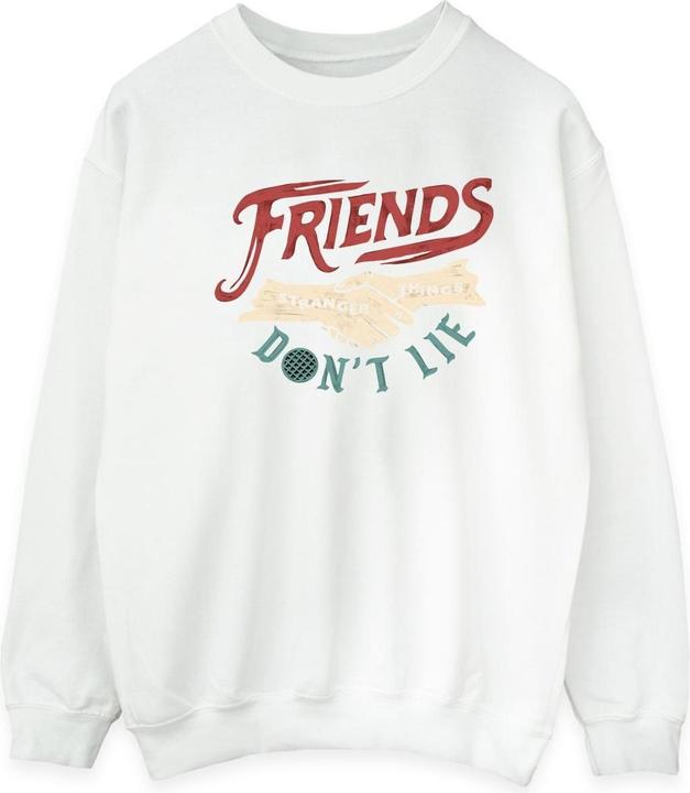 Actual product image Netflix Mens Stranger Things Friends Don't Lie Hands Sweatshirt (3XL)
