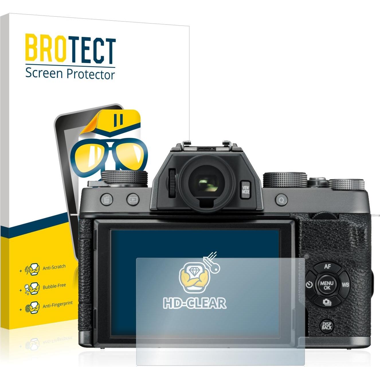 BROTECT Schutzfolie Displayschutz Klar (Displayschutz, X-T100), Kameraschutz, Transparent