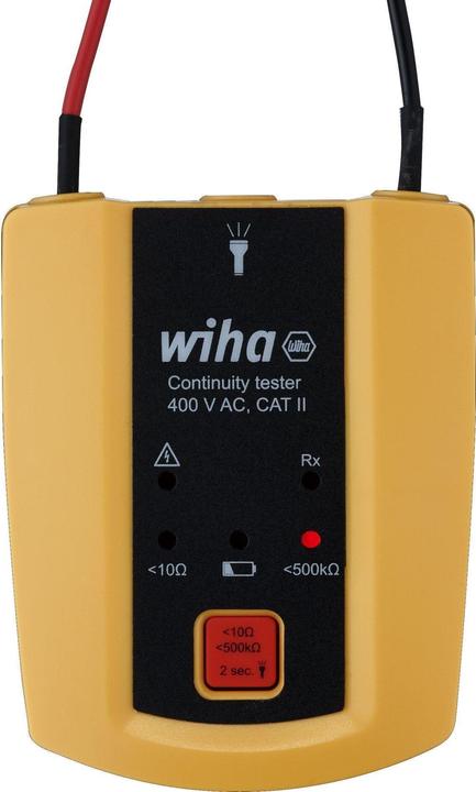 Productafbeelding Wiha Continuïteitstester tot 400 V AC, CAT II, incl. 2x AAA batterijen (CAT II 600V)