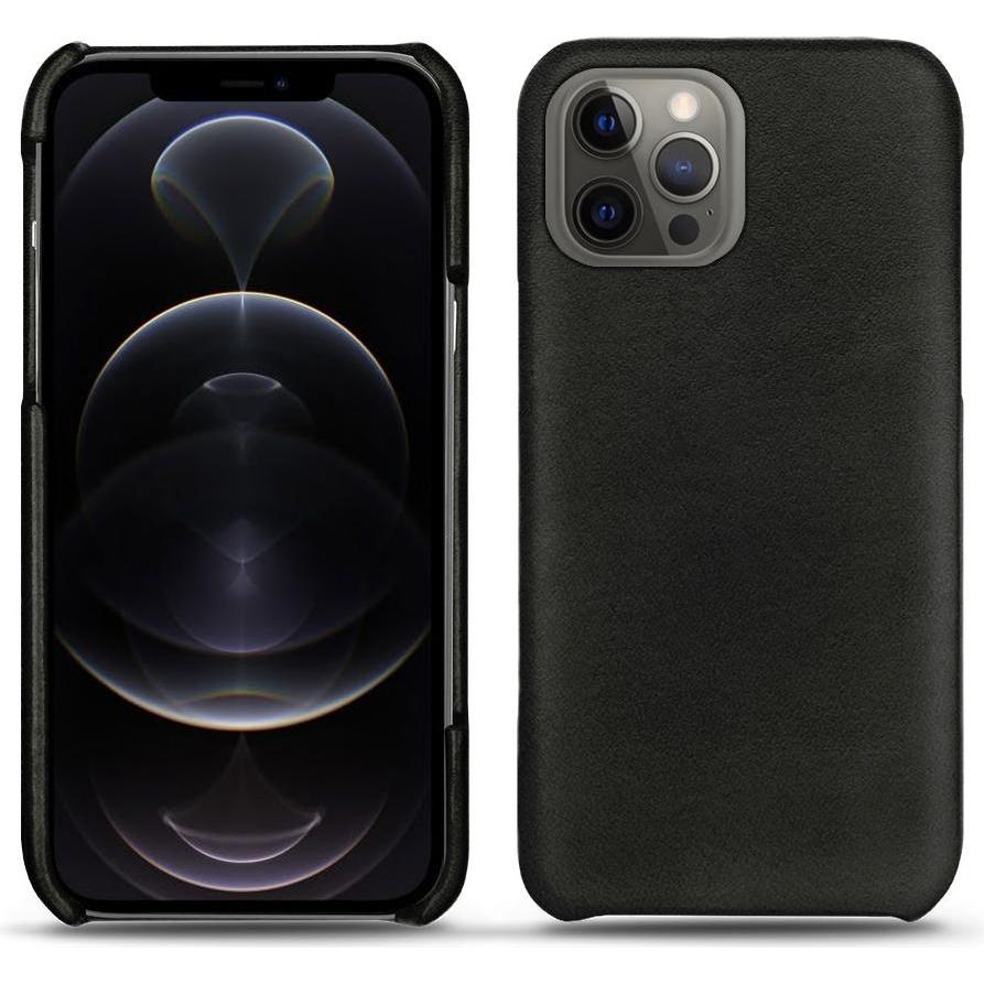 Noreve Lederschutzhülle (Apple iPhone 12 Pro), Smartphone Hülle, Schwarz
