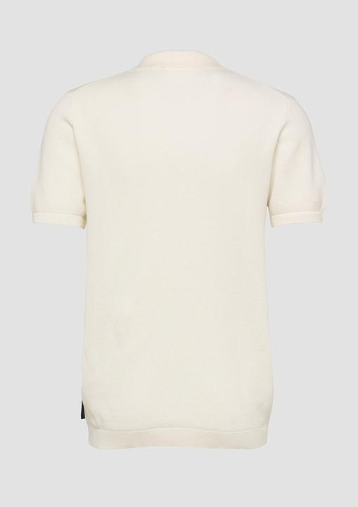 Produktbild s.Oliver Strukturiertes Strick-Poloshirt (M)