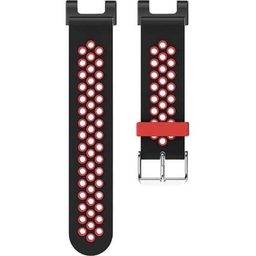 Strap-it Sportarmband (Silikon, Amazfit T-Rex Pro, Amazfit T-Rex), Uhrenarmband, Schwarz, Rot