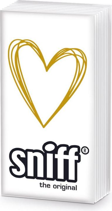Actual product image Sniff Pure Heart gold napkins