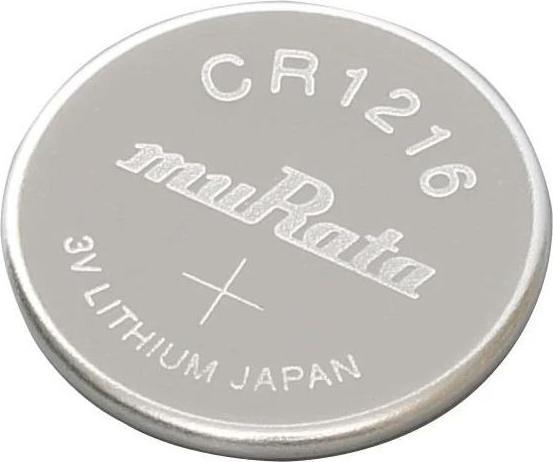Produktbild Murata Lithium-Knopfzelle CR 1216 (5 Stk., CR1216, 30 mAh)