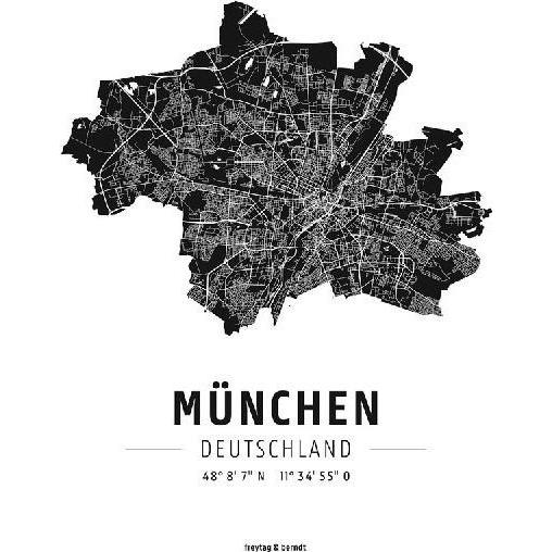 freytag&b.München, Designposter, Hochgl, Landkarte