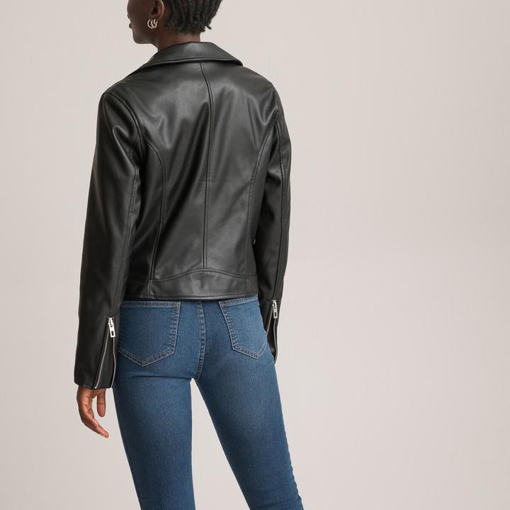 Image du produit La Redoute Collections Veste de motard en similicuir (38, 42)