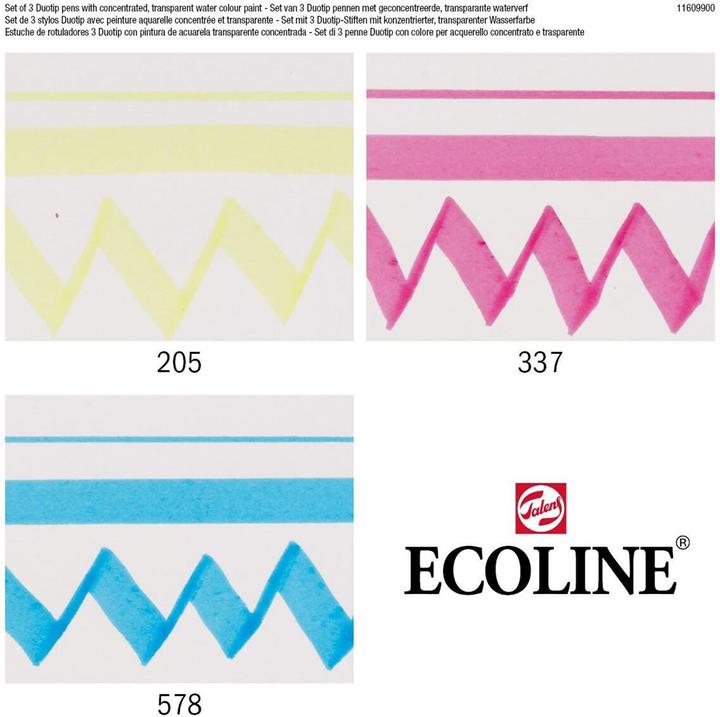 Produktbild Talens ECOLINE DUOTIP - Farbstifte Set (3x)