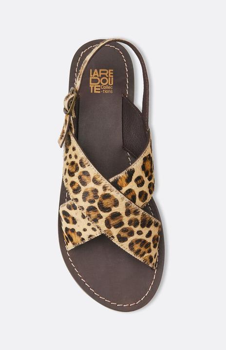 Actual product image La Redoute Collections Signature-Sandalen Laurine mit Leopardenmuster (37)