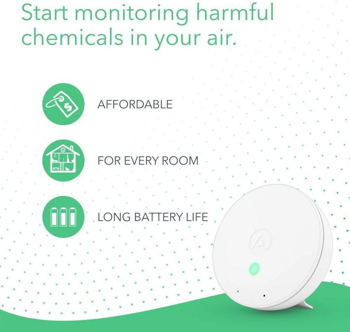 Actual product image Airthings 292 Wave Mini Indoor Air Quality Monitor