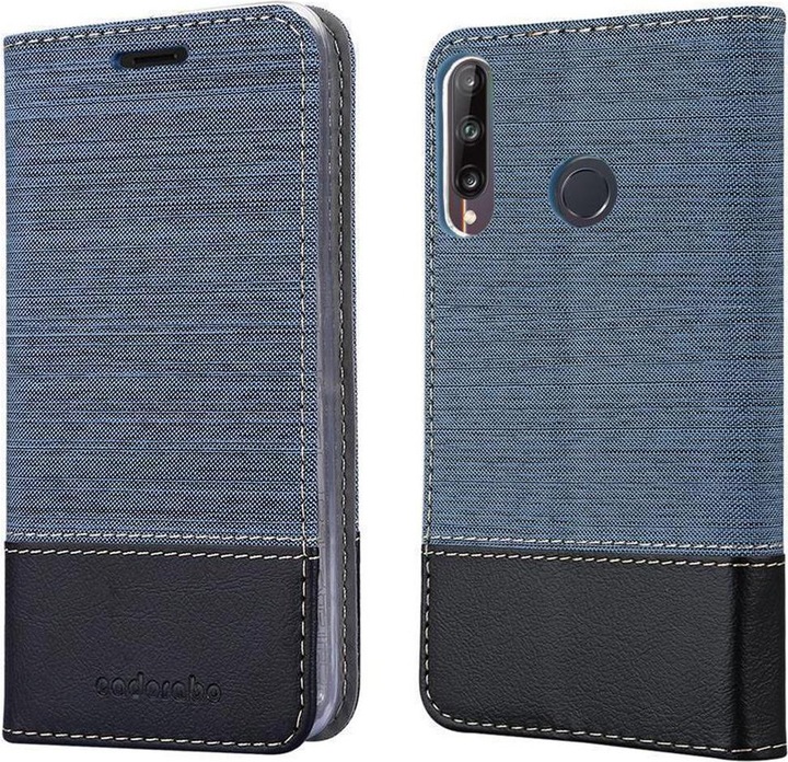 Produktbild Cadorabo Book Jeans Optik Cover (Huawei Nova 7i, Huawei P40 Lite)
