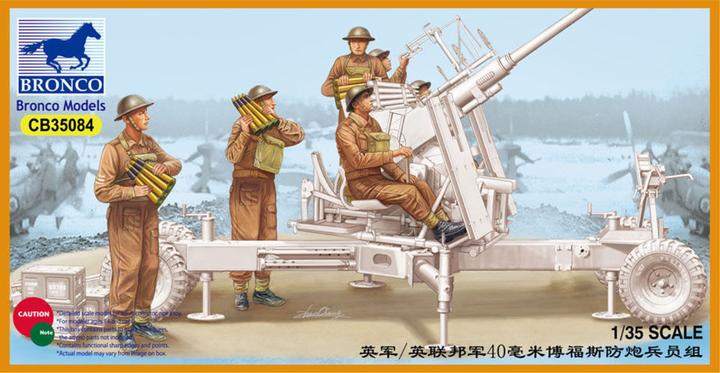 Actual product image Bronco British/Commonwealth Bofors Gun crew set