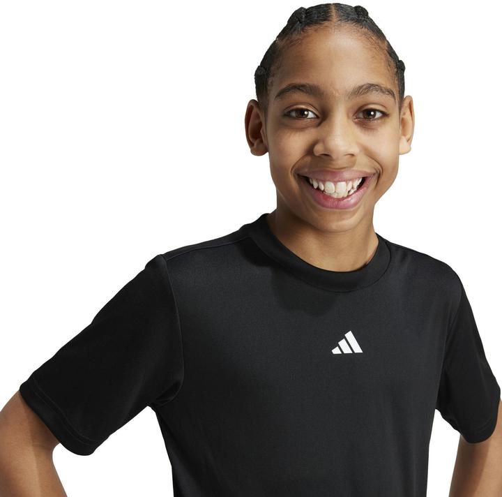 Produktbild adidas Train Essentials Logo Regular Fit T-Shirt Schwarz / Weiss Kinder (128)