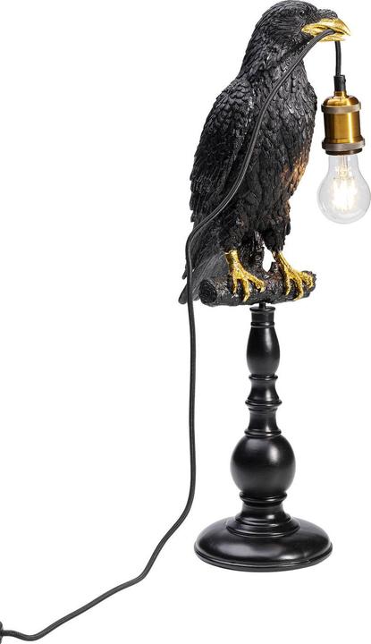 Image du produit Kare Design Lampe à poser Animal Sitting Crow noir mat (E27)