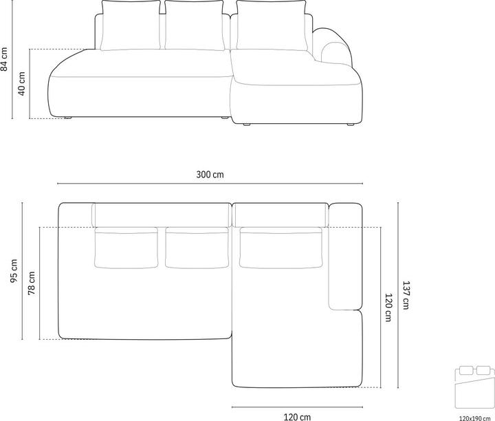 Produktbild Cosmopolitan Design Calma (Ecksofa)