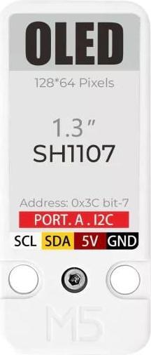 Image du produit M5Stack Écran OLED Unit 1.3 128 × 64
