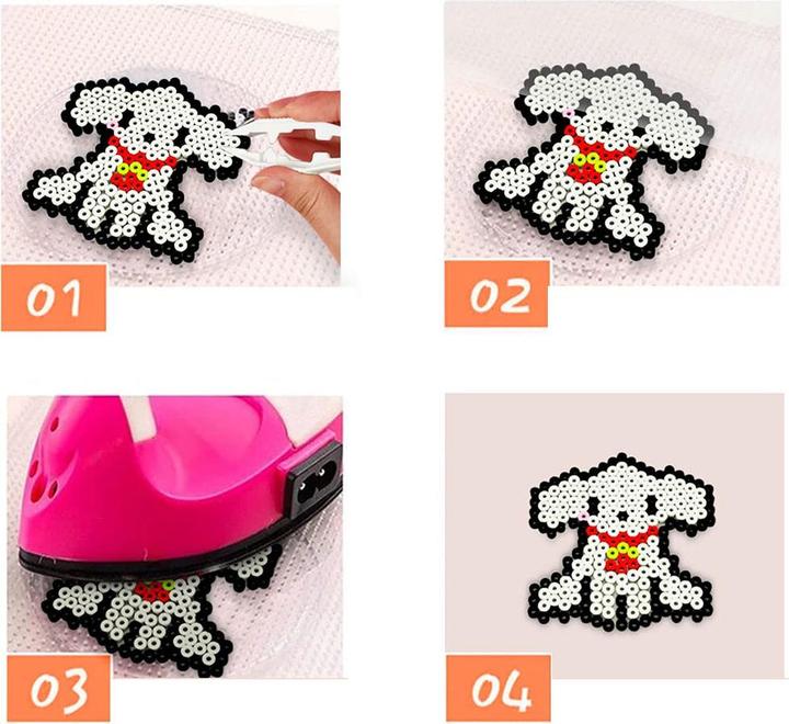 I Am Creative Bügelperlen Steckperlen Kit, Bastelset 5mm 4300 Stück