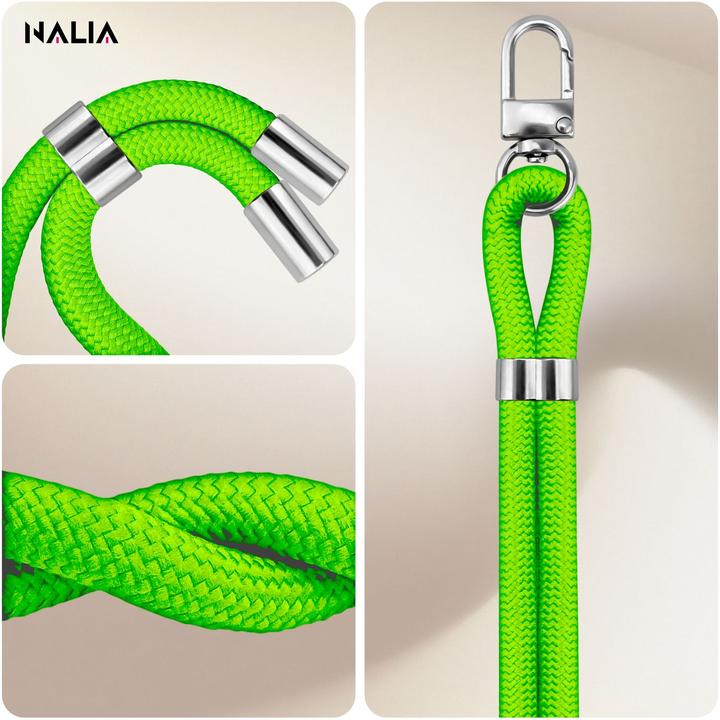 Produktbild Nalia HoldMe Lanyard Handykette – Universal Trageband für Smartphones - Verstellbar, Soft & Elastisch