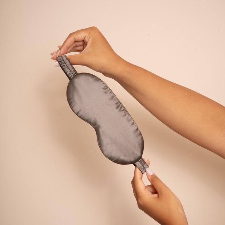 Immagine prodotto VBEAUTY Strumenti - Maschera per dormire in seta antracite (Maschera sonno)